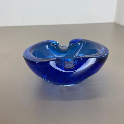 Light Blue Murano Glass Bowl or Ashtray, Italy, 1970s-QZ-1448600