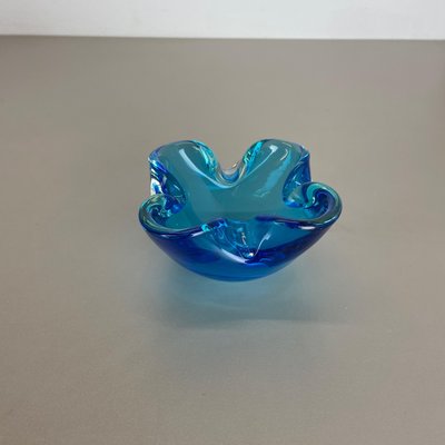 Light Blue Murano Glass Bowl or Ashtray, Italy, 1970s-QZ-1146315