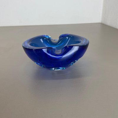 Light Blue Murano Glass Bowl or Ashtray, Italy, 1970s-QZ-1448600