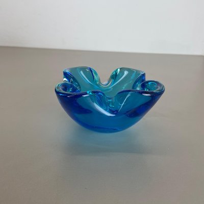 Light Blue Murano Glass Bowl or Ashtray, Italy, 1970s-QZ-1146315