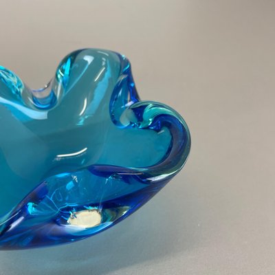 Light Blue Murano Glass Bowl or Ashtray, Italy, 1970s-QZ-1146315