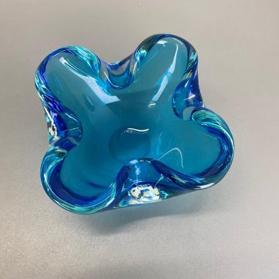 Light Blue Murano Glass Bowl or Ashtray, Italy, 1970s-QZ-1146315