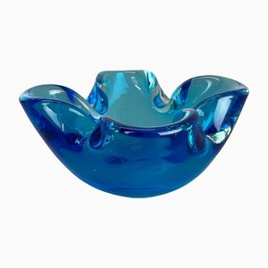 Light Blue Murano Glass Bowl or Ashtray, Italy, 1970s-QZ-1146315