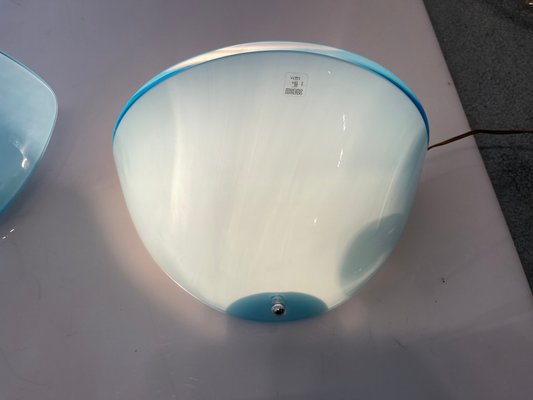 Light Blue Murano Glass Sconces, 1970s, Set of 2-JJC-1451280