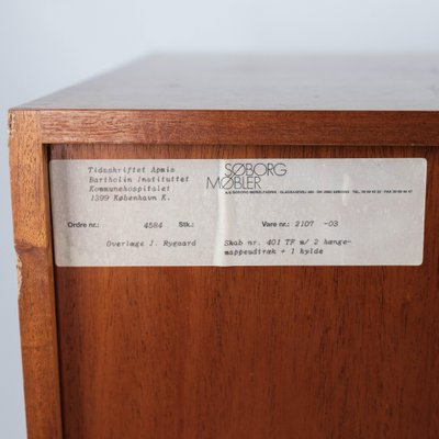 Light Mahogany Danish Cabinet from Søborg Furniture, 1960s-UY-999224