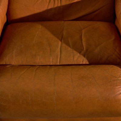 Light Warm Brown Leather Sofa Set, Set of 3-UVT-2022455