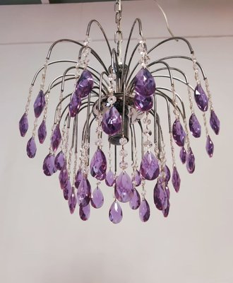 Lilac Crystal Chandelier-QLH-893647