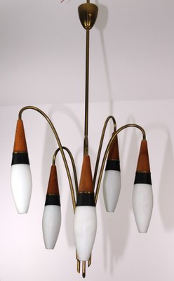 Lily of the Valley Chandelier from Rupert Nikoll, 1950s-ZWH-1176713