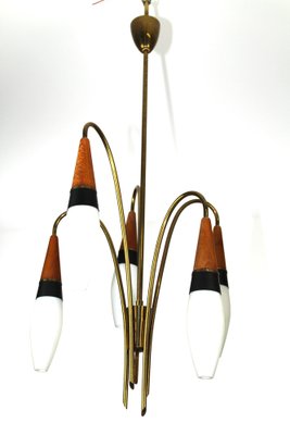 Lily of the Valley Chandelier from Rupert Nikoll, 1950s-ZWH-1176713