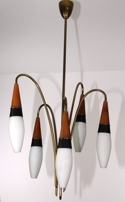 Lily of the Valley Chandelier from Rupert Nikoll, 1950s-ZWH-1176713