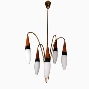 Lily of the Valley Chandelier from Rupert Nikoll, 1950s-ZWH-1176713