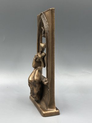 Limited Bronze Figure of Lute Player by Gyarmathy János, 1960s-XOP-2035029