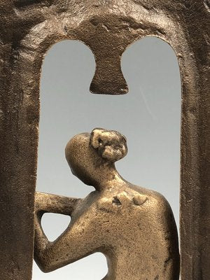 Limited Bronze Figure of Lute Player by Gyarmathy János, 1960s-XOP-2035029