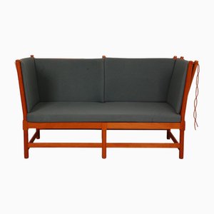 Limited Edition Spoke-Back Sofa in Cherry by Børge Mogensen, 1990s-MTD-2017026