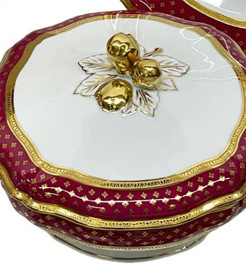 Limoges Dinner Service in Polished Gilding with Agate from Raynaud & Co., Set of 199-UCH-1224268