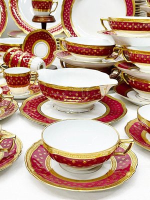 Limoges Dinner Service in Polished Gilding with Agate from Raynaud & Co., Set of 199-UCH-1224268