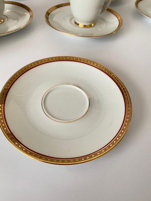 Limoges Porcelain and 24-Karat Gold Coffee Service, 1930s, Set of 19-UR-1431400