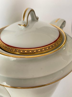 Limoges Porcelain and 24-Karat Gold Coffee Service, 1930s, Set of 19-UR-1431400