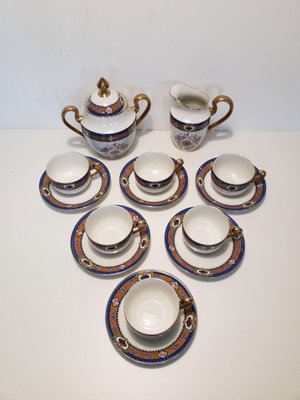 Limoges Porcelain Coffee Set, 1950s, Set of 14-EHL-621214