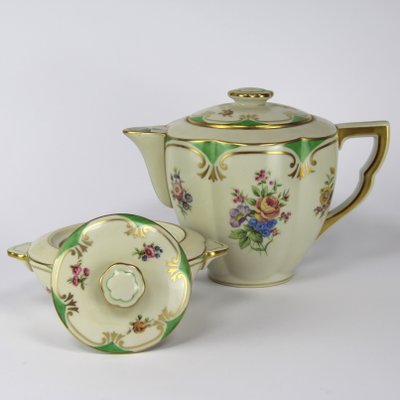 Limoges Porcelain Coffee Set by Charles Ahrenfeldt, Set of 27-NE-1115927