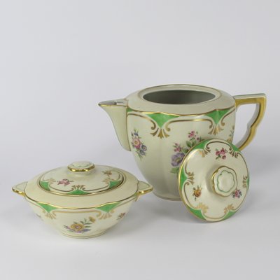 Limoges Porcelain Coffee Set by Charles Ahrenfeldt, Set of 27-NE-1115927