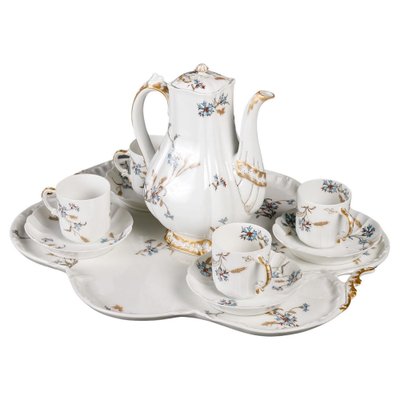 Limoges Porcelain Tea and Coffee Service, Set of 6-WFS-1704891