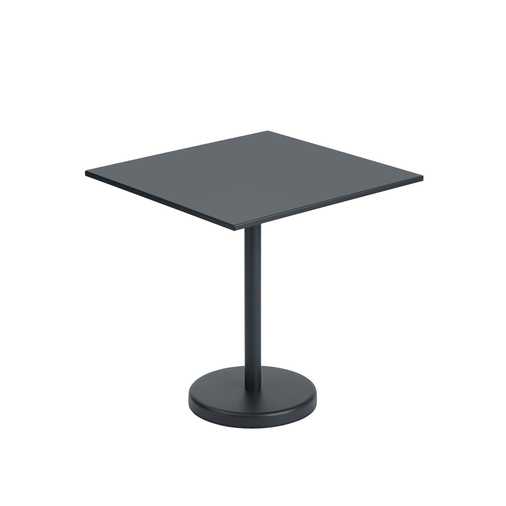 Linear Steel Café Garden Table 70 X 70 cm by Muuto #Black