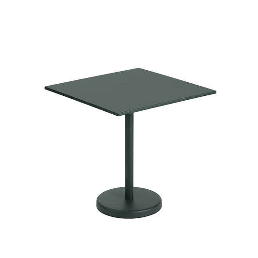 Linear Steel Café Garden Table 70 X 70 cm by Muuto #Dark Green