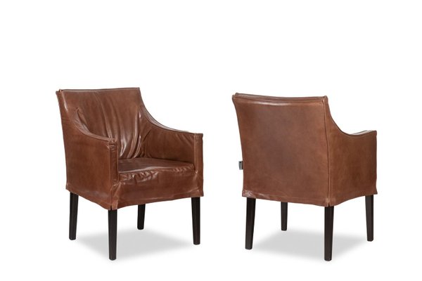 Lintello Armchairs in Camel Leather, 1970s, Set of 2-CEJ-1790117