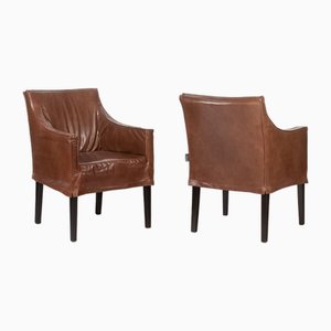 Lintello Armchairs in Camel Leather, 1970s, Set of 2-CEJ-1790117