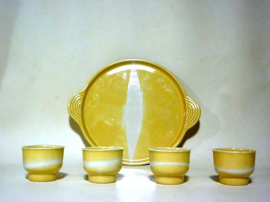 Liqueur Set by Franco Bucci for Laboratorio Pesaro, 1970s, Set of 6-GKB-560917