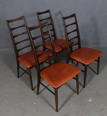 Lis Dining Chairs by Niels Koefoed, 1960s, Set of 4-HJB-1137483