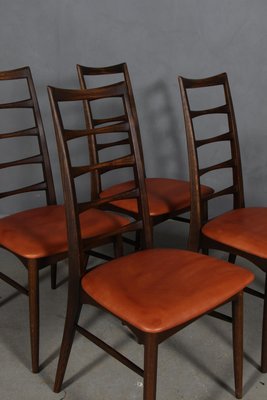 Lis Dining Chairs by Niels Koefoed, 1960s, Set of 4-HJB-1137483