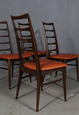 Lis Dining Chairs by Niels Koefoed, 1960s, Set of 4-HJB-1137483