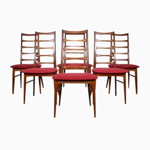 Lis Dining Chairs in Teak by Niels Koefoed for Hornslet Møbelfabrik, 1960, Set of 6-LVS-1749447