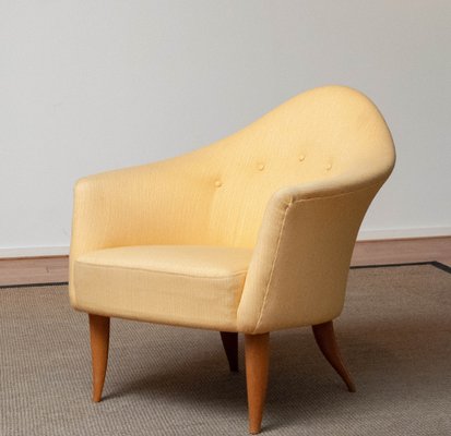 Little Adam Easy Chair in Yellow by Kerstin Hörlin-Holmquist for the Nordic Company-JE-1351958