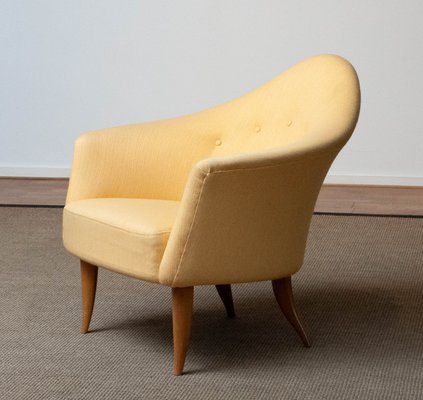 Little Adam Easy Chair in Yellow by Kerstin Hörlin-Holmquist for the Nordic Company-JE-1351958