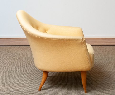 Little Adam Easy Chair in Yellow by Kerstin Hörlin-Holmquist for the Nordic Company-JE-1351958