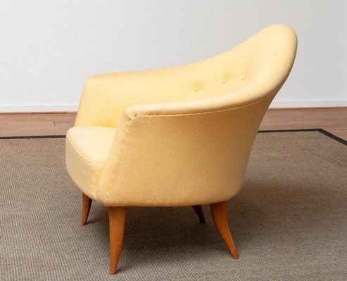 Little Adam Easy Chair in Yellow by Kerstin Hörlin-Holmquist for the Nordic Company-JE-1351958