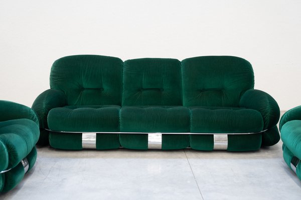 Living Room Set by Adriano Piazzesi, 1970, Set of 3-KNM-1763265