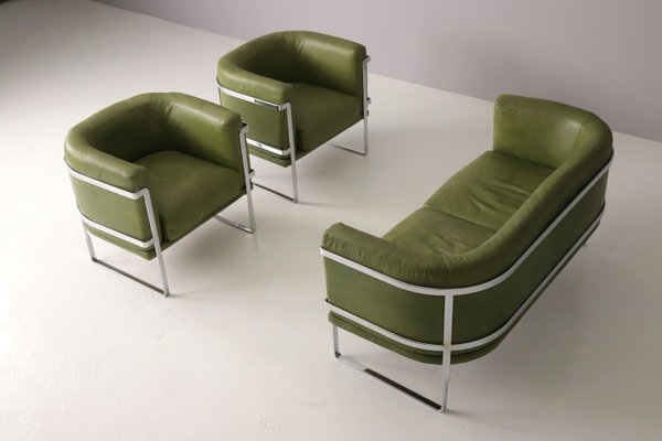 Living Room Set by Claudio Salocchi for Luigi Sormani, 1970s, Set of 3-DXL-2023198