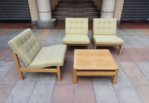 Living Room Set by Ole Gjerløv-Knudsen & Torben Lind, 1960s, Set of 3-RJQ-1015707