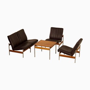 Living Room Set by Sven Ivar Dysthe for Dokka Møbler, 1960s, Set of 4-ZT-1816921