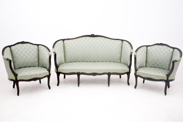 Living Room Set, France, 1870s, Set of 3-BXB-1704496