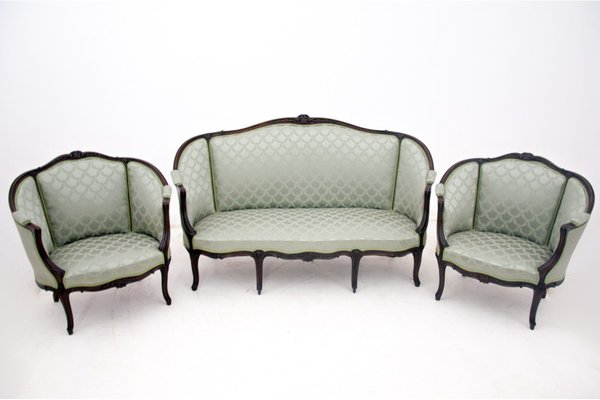 Living Room Set, France, 1870s, Set of 3-BXB-1704496