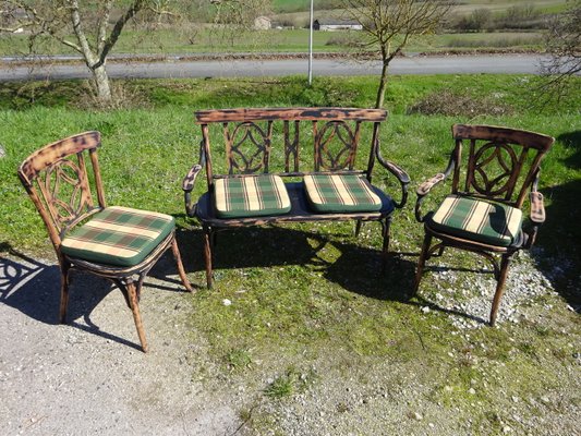 Living Room Set from Baumann, 1900s, Set of 3-ABK-2032025