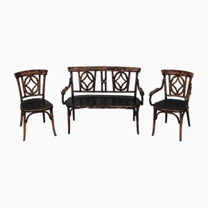 Living Room Set from Baumann, 1900s, Set of 3-ABK-2032025