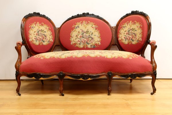 Living Room Set, Mid 19th Century, Set of 7-RVK-2024495