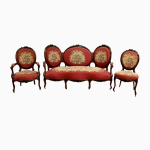 Living Room Set, Mid 19th Century, Set of 7-RVK-2024495