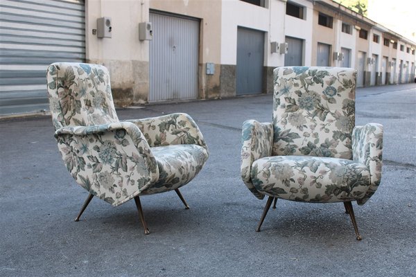 Living Room Set Sofa with Armchairs by Isa Bergamo for Isa Aldo Morbelli, 1950s, Set of 3-EH-2023707